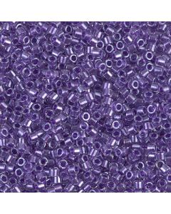 Miyuki Delica 10/0 DBM0906 Sparkling Purple Lined Crystal