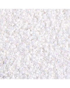 Miyuki Delica 15/0 DBS0202 Opaque Pearl White AB