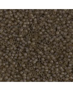 Miyuki Delica 15/0 DBS0384 Matte Transparent Smoky Quartz Luster