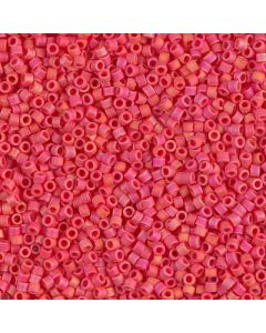 Miyuki Delica 15/0 DBS0873 Matte Opaque Vermillion Red AB