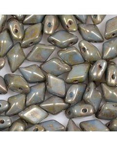 DiamonDuo® Turquoise Opaque Lustered