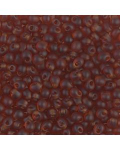 Miyuki Drop 3.4mm 0134F Matte Transparent Dark Amberg