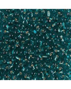 Miyuki Drop 3.4mm 2425 Caribbean Teal Silver Linedg