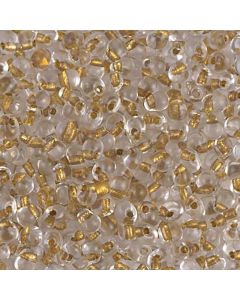 Miyuki Drop 3.4mm F35 Sparkling Metallic Gold Lined Crystalg