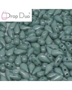 DropDuo® Chalk White Teal Luster