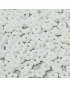 Flower Beads Chalk White