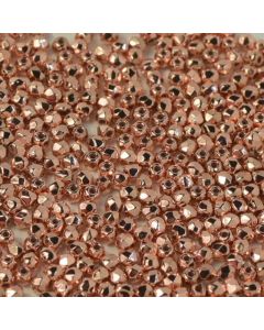 Fire polished 2mm Crystal Copper Plated