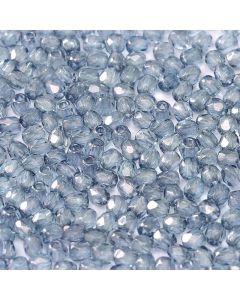 Fire polished 3mm Crystal Baby Blue Luster