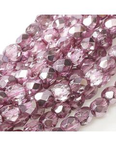 Fire polished 3mm Crystal Flamingo Metallic Ice