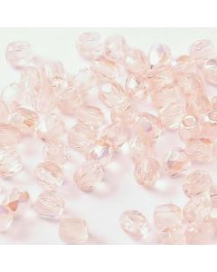 Fire polished 3mm Rosaline AB