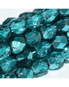 Fire polished 4mm Crystal Marine Metallic Ice