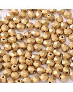 Fire polished 4mm Aztec Gold