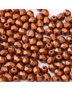 Fire polished 4mm Copper