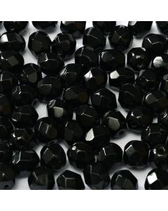 Fire polished 4mm Jet