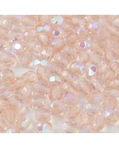 Fire polished 4mm Rosaline AB