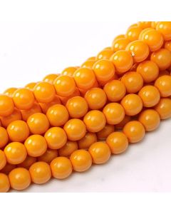 Glass Pearl 10mm Pumpkin