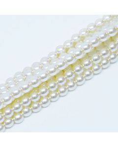 Glass Pearl 12mm Cream