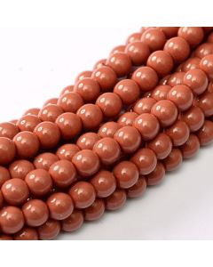 Glass Pearl 2mm Light Cranberry