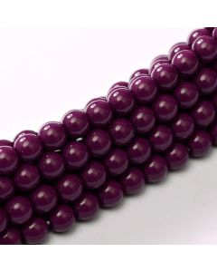 Glass Pearl 2mm Eggplant