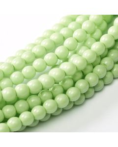 Glass Pearl 2mm Light Spring Green