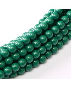 Glass Pearl 2mm Green Jade