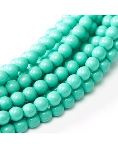Glass Pearl 2mm Turquoise Blue