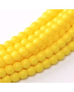 Glass Pearl 2mm Yellow Squash