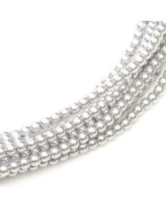 Glass Pearl 2mm Platinum
