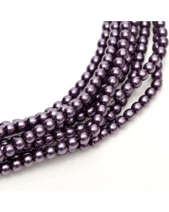 Glass Pearl 3mm Eggplant