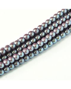Glass Pearl 3mm Plum