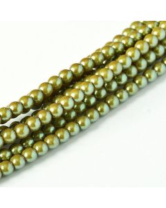 Glass Pearl 3mm Moss