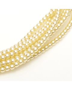 Glass Pearl 3mm Cream