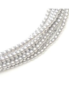 Glass Pearl 3mm Platinum