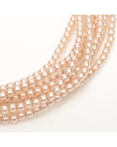 Glass Pearl 4mm Peach Chiffon
