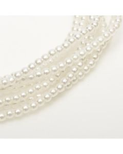 Glass Pearl 4mm Pale White