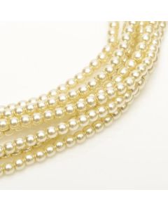 Glass Pearl 6mm Old Lace