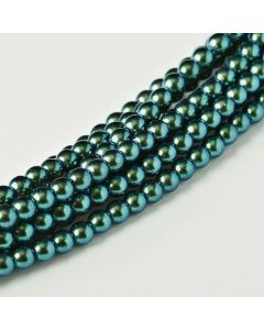 Glass Pearl 6mm Dark Teal