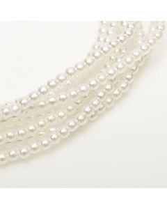 Glass Pearl 6mm Pale White