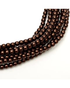 Glass Pearl 8mm Dark Sienna