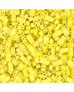 Miyuki Half TILA HTL0404FR Yellow Opaque Matted AB