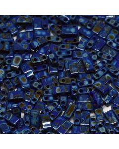 Miyuki Half TILA HTL4518 Opaque Cobalt Picasso