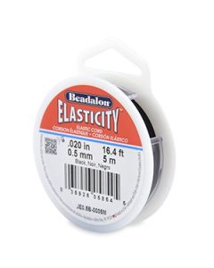 Beadalon Elasticity Black 0,5mm - 5m
