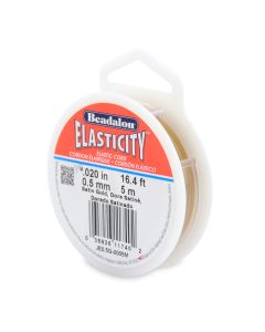 Beadalon Elasticity Satin Gold 0,5mm - 5m
