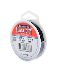 Beadalon Elasticity Black 1mm - 5m