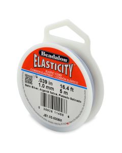 Beadalon Elasticity Satin Silver 1mm - 5m