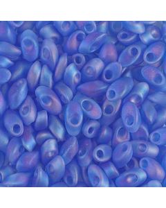 Miyuki Long Magatama 0150FR Matte Transparent Sapphire AB