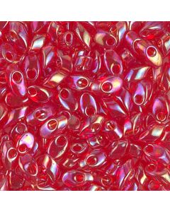 Miyuki Long Magatama 0254 Transparent Strawberry AB