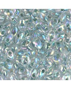 Miyuki Long Magatama 0263 Inside Dyed Color Light Seafoam AB