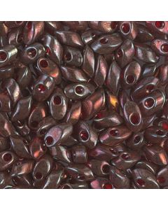 Miyuki Long Magatama 0315 Red Gold Luster