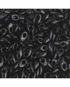Miyuki Long Magatama 0401 Opaque Black